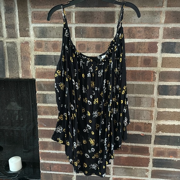 Maurice’s Plus Size Sunflower Tank Women’s 4X Black - Picture 1 of 7